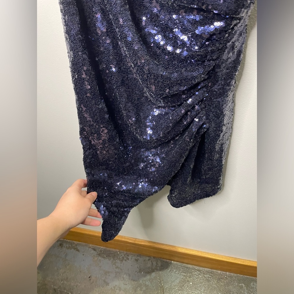 Superdown Revolve Scarlett Blue Sequin Asymmetric… - image 4